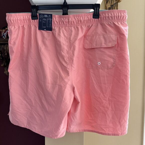St Johns Bay Men's Swim Shorts Coral Escape Strip Size XXL Mesh Lining - NWT - Picture 8 of 8